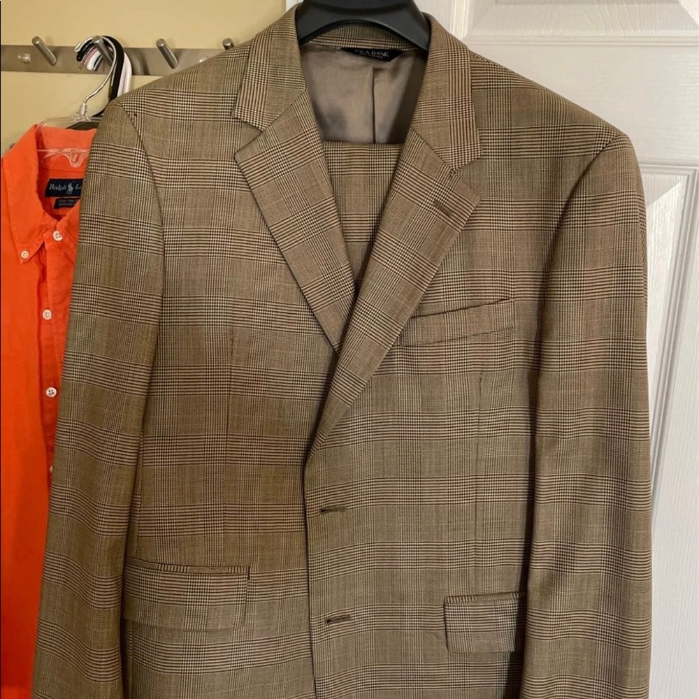 Jos. A. Banks plaid suit 42R
